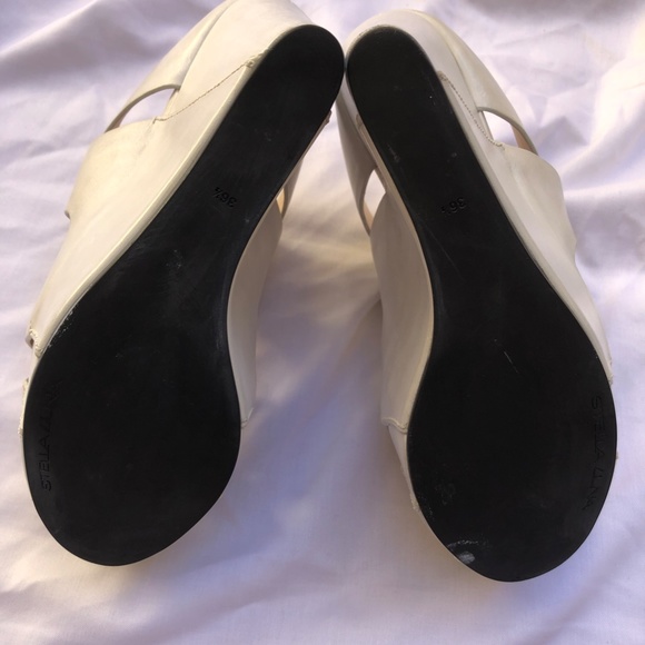 Stella Luna White Platform Wedge Sandal - Picture 4 of 13